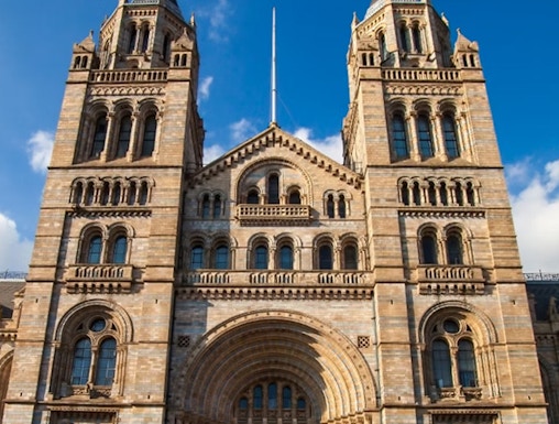Natural History Museum entrance in London.