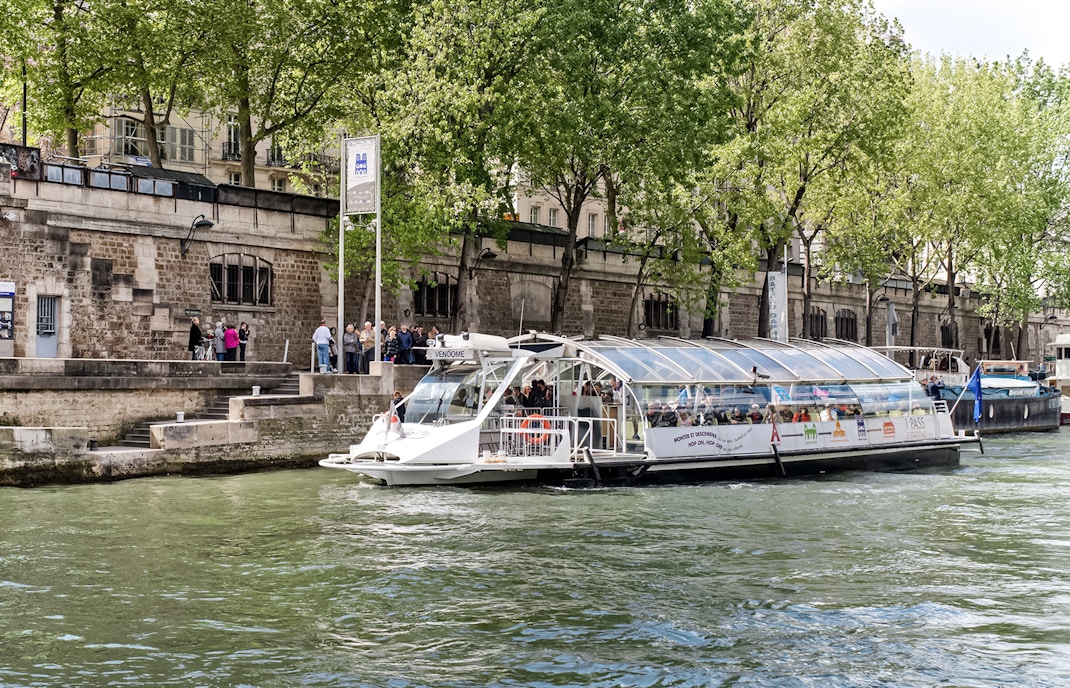 Batobus river cruise on the Seine, Paris.
