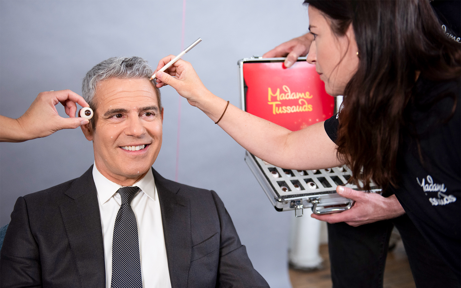Wax figure creation process at Madame Tussauds, New York City.