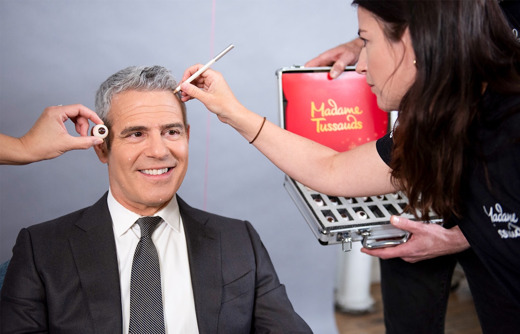 Wax figure creation process at Madame Tussauds, New York City.