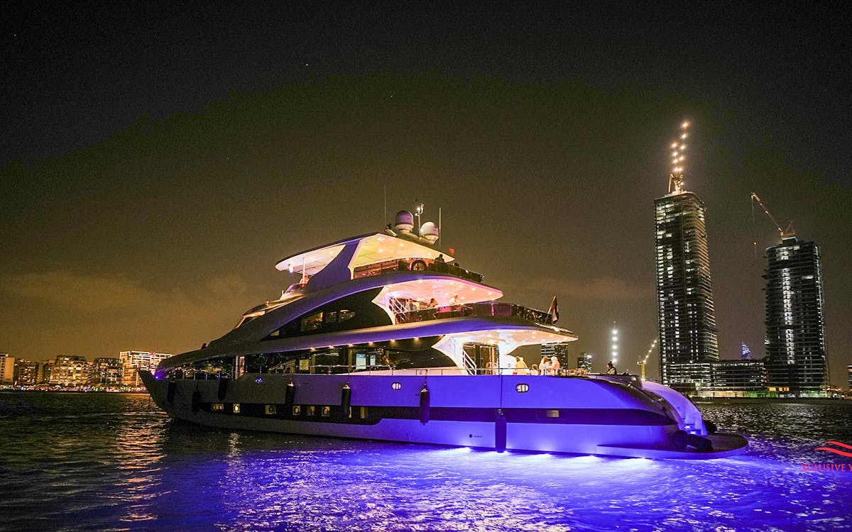 super yacht luxury tour of dubai harbour with gourmet meal & optional beverages-11 super yacht luxury tour of dubai harbour with gourmet meal & optional beverages-11