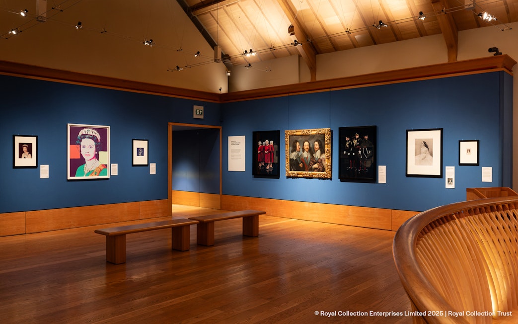 Artworks displayed in the King's Gallery at the Palace of Holyroodhouse.