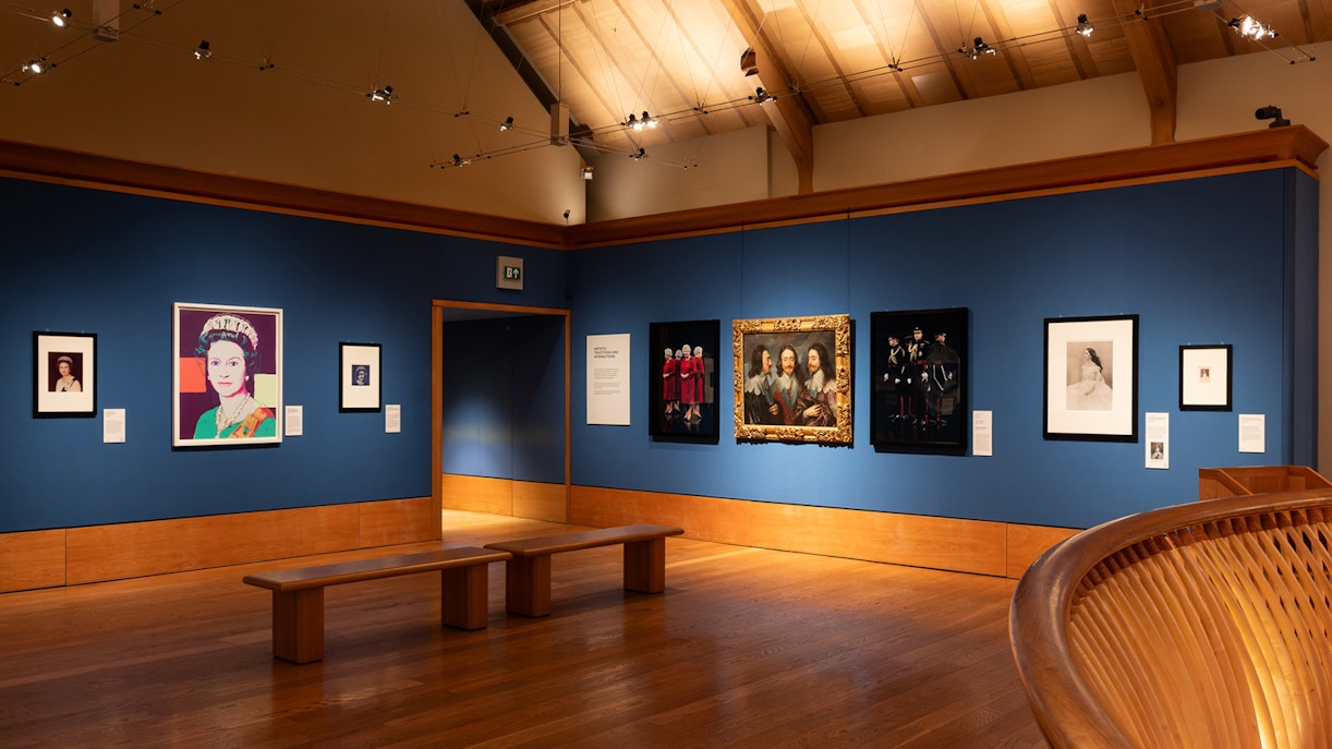 Artworks displayed in the King's Gallery at the Palace of Holyroodhouse.