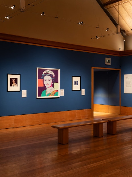 Artworks displayed in the King's Gallery at the Palace of Holyroodhouse.