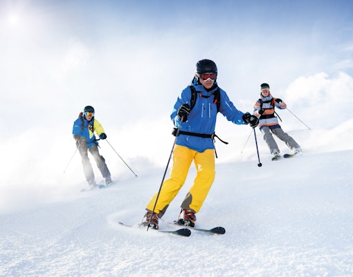 skiing on slopes 3a & 3b