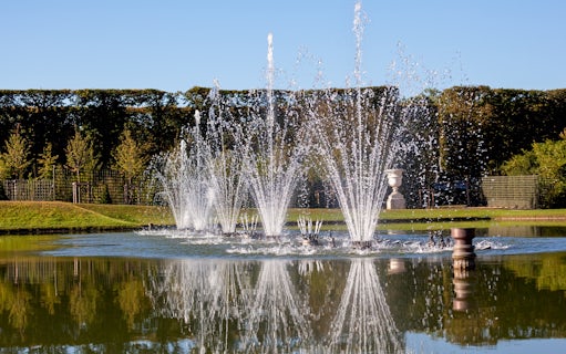Fountains at the Palace of Versailles during the Night Fountain Show.