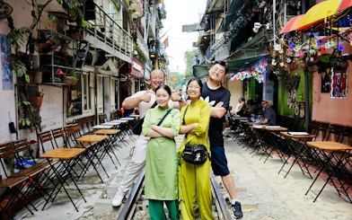 Hanoi Guided Jeep City Tour with Train Street, French Quarter and Red River Communities