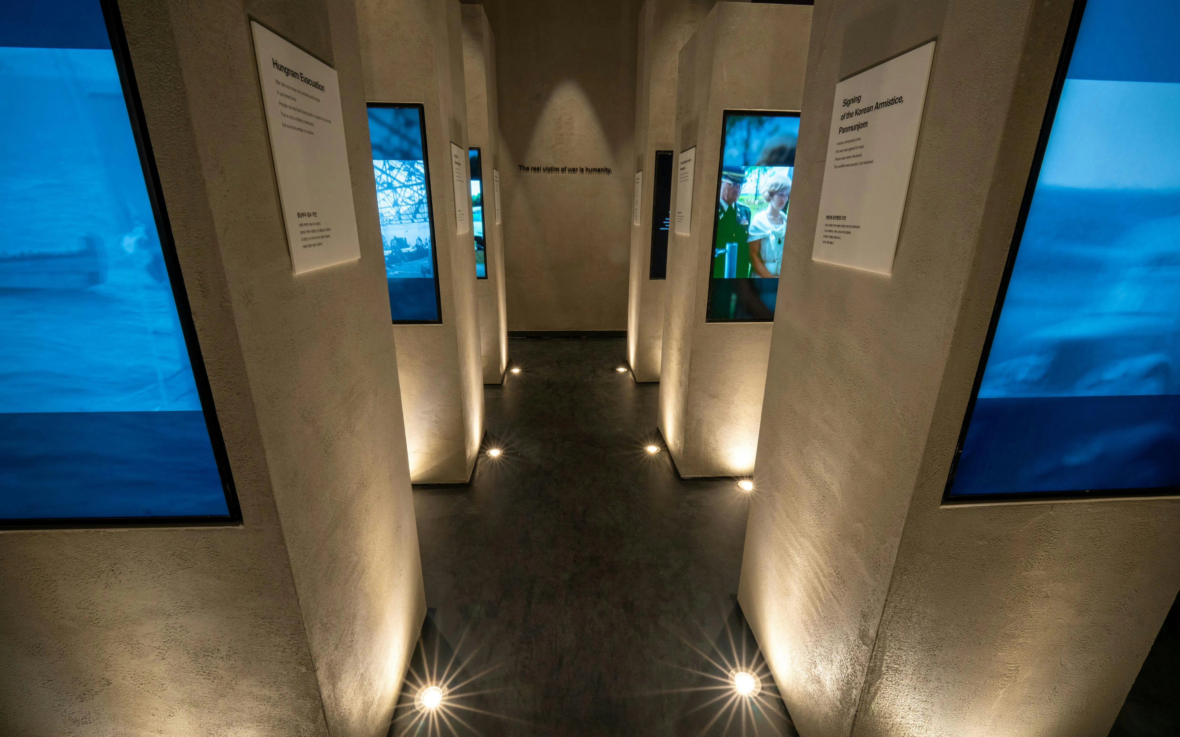 JSA Museum exhibit with historical displays on the Half-Day DMZ Tour from Seoul.