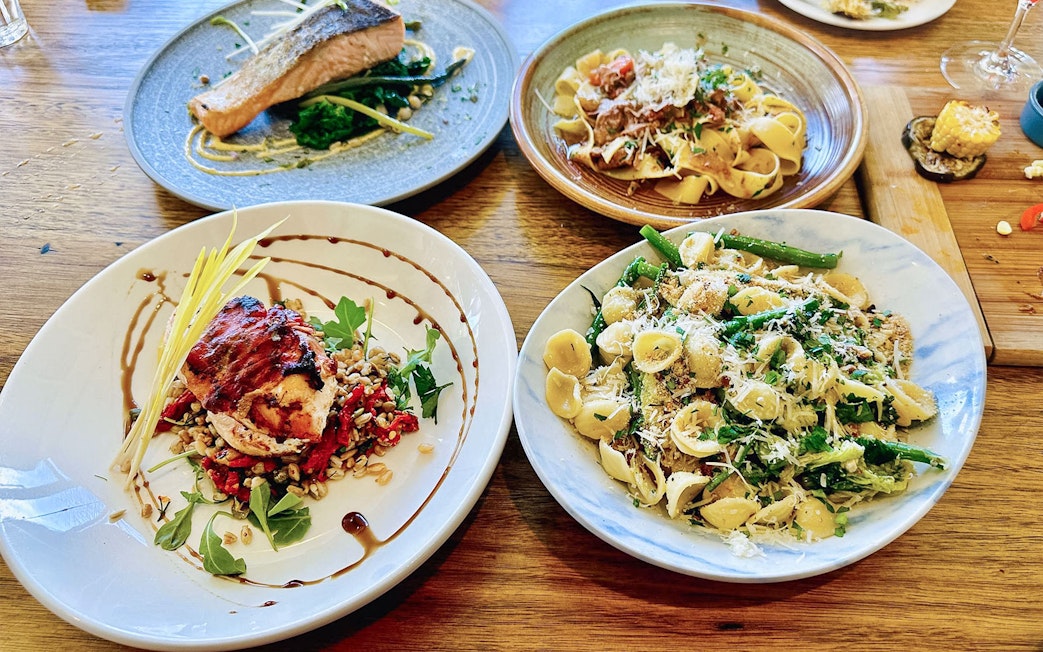 Gourmet lunch dishes served on the Full-Day Yarra Valley Wine Tour.