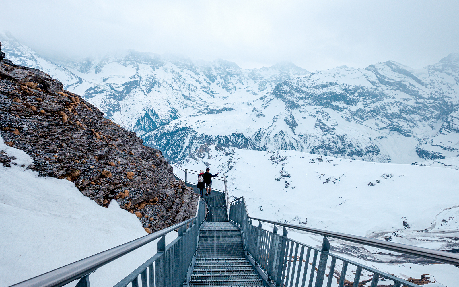 The Thrill Walk at the Schilthorn summit