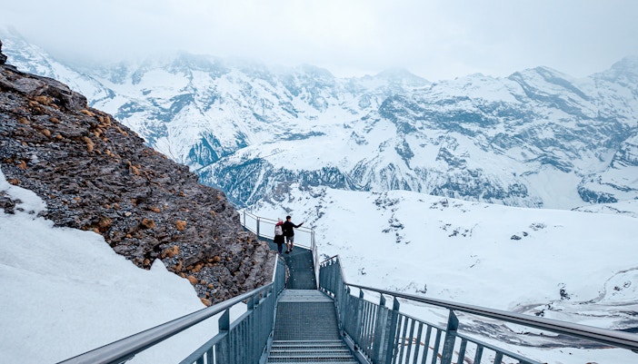 The Thrill Walk at the Schilthorn summit
