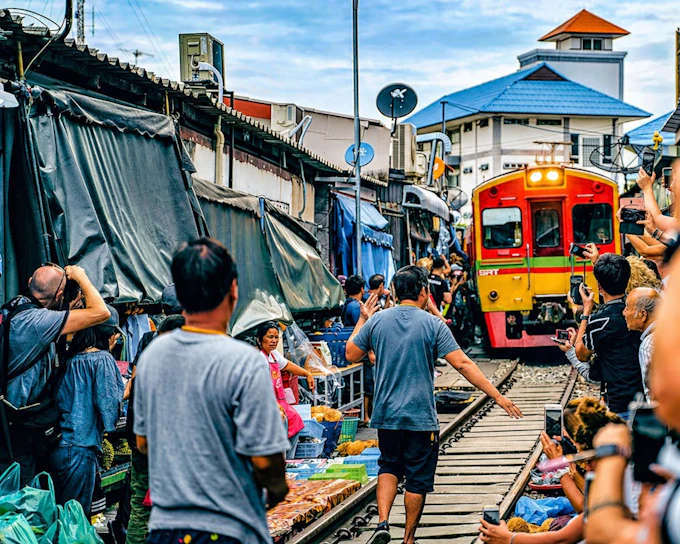 Private Tour: Amphawa Floating Market, Monkey Feeding & Trai