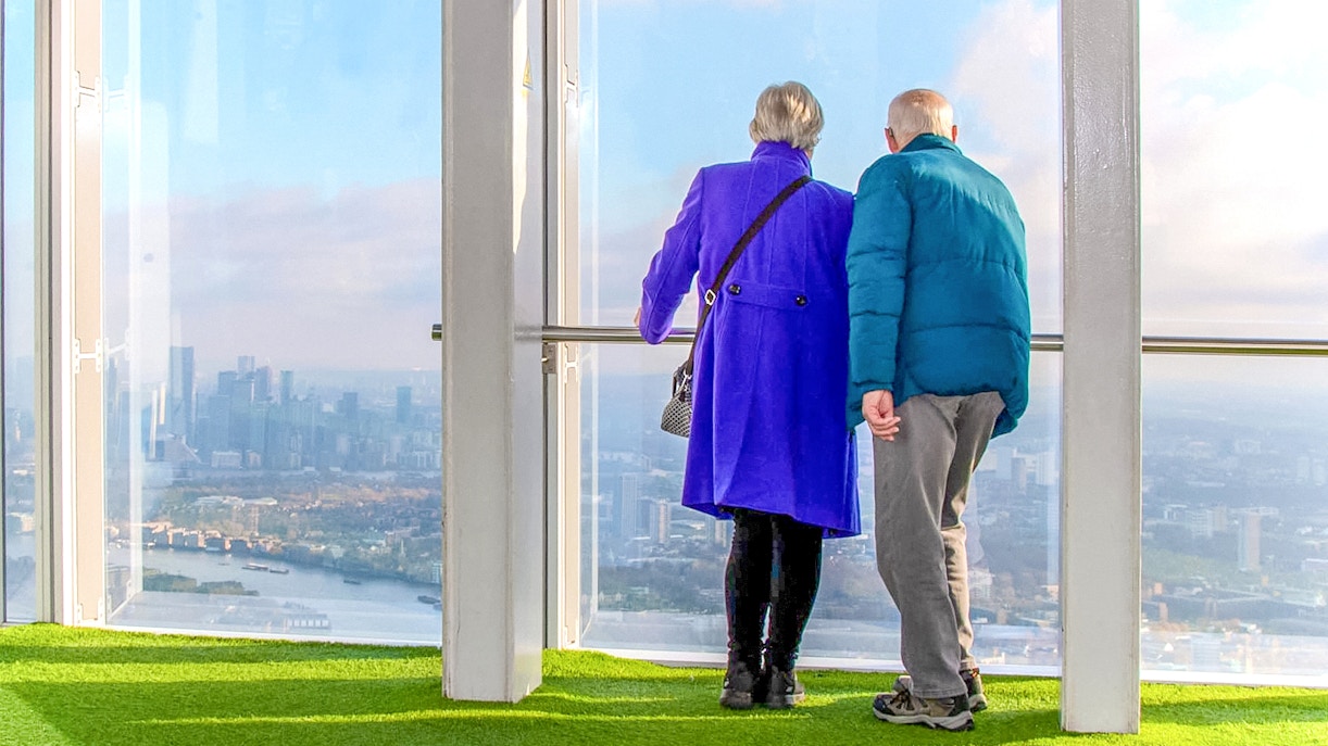 couple Viewing from The Shard