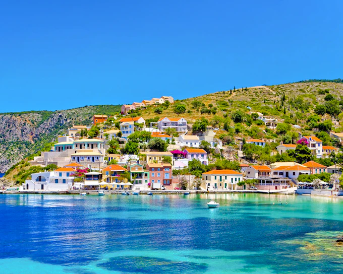 Fiscardo & Assos Island Tour with Swimming at Myrtos Beach