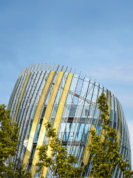Cité du Vin building with modern architecture in Bordeaux, France.