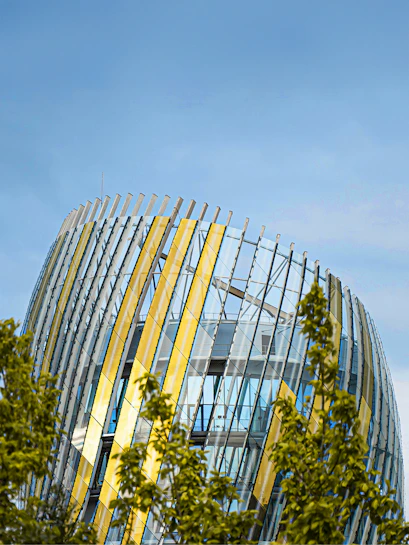 Cité du Vin building with modern architecture in Bordeaux, France.