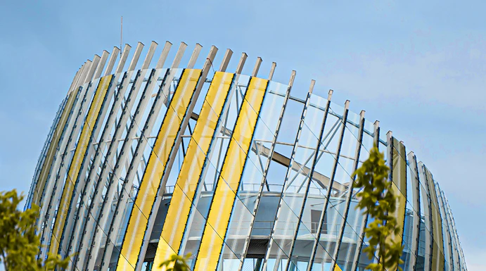 Cité du Vin building with modern architecture in Bordeaux, France.