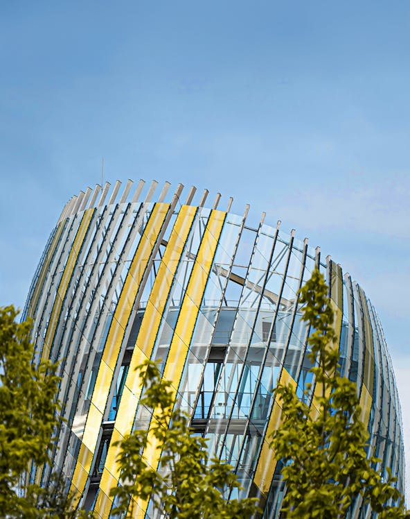 Cité du Vin building with modern architecture in Bordeaux, France.