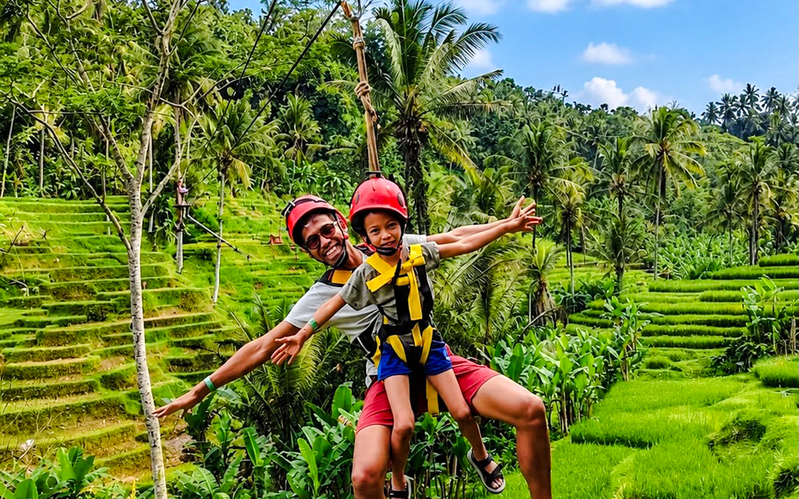 Ubud Private Rice Terrace Zipline, Sky Bike and Jungle Swings Image 3