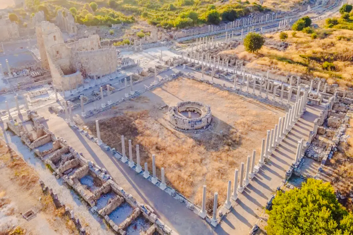 From Antalya: Perge and Aspendos Ancient Cities and Manavgat Waterfall Day Trip