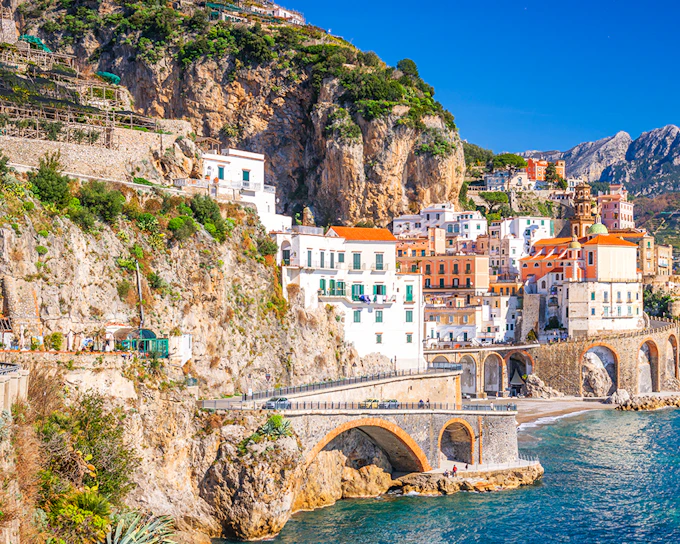 From Naples: Pompeii and Amalfi Coast Day Trip with Transfers