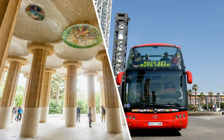 Combo: Park Güell Tickets + Barcelona Hop-on Hop-off Bus Tour