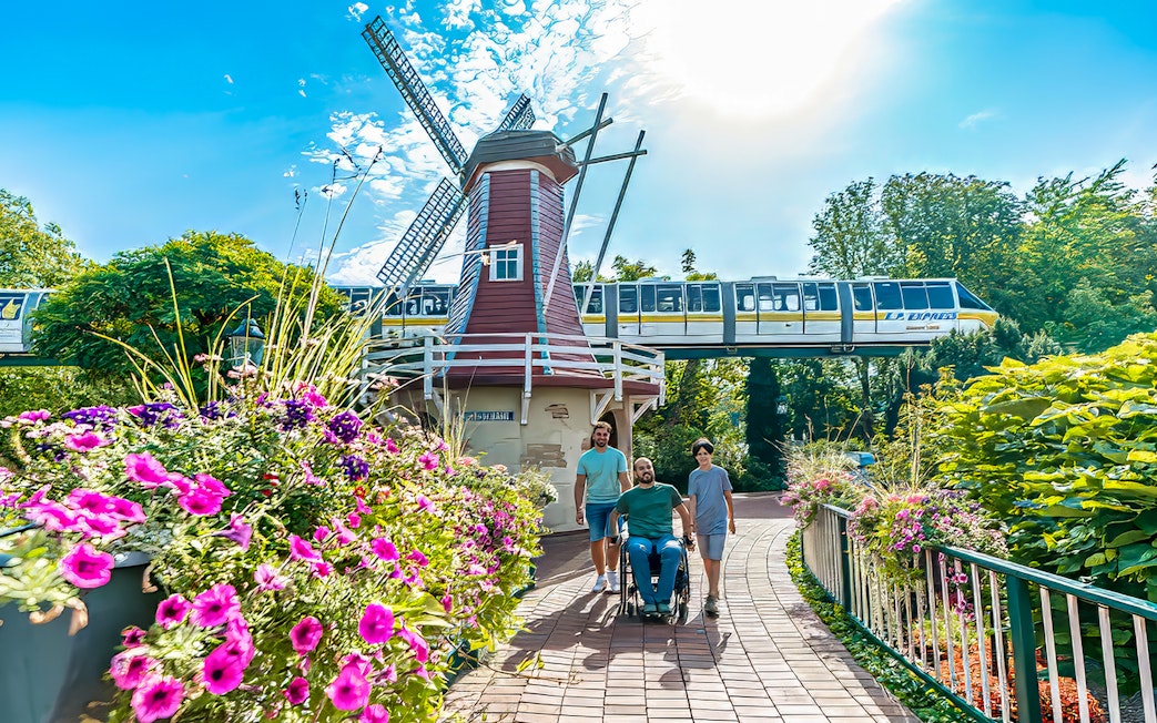 New ‘Voltron Nevera powered by Rimac’ rollercoaster in Croatia-themed area with windmill and flowers.