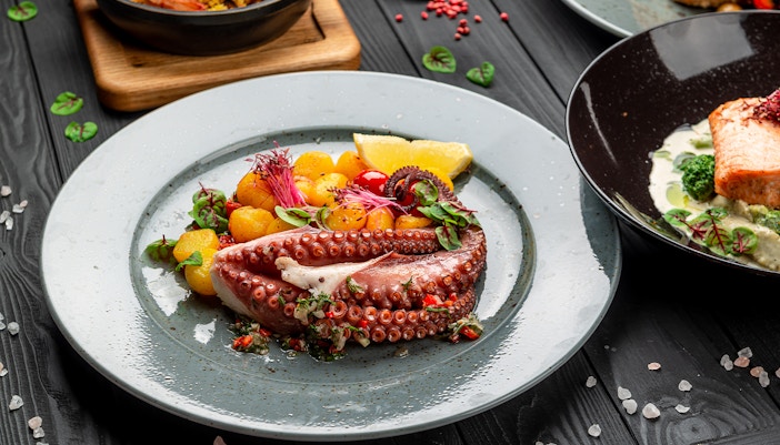 Grilled Octopus at La Bettola Del Gusto Restaurant