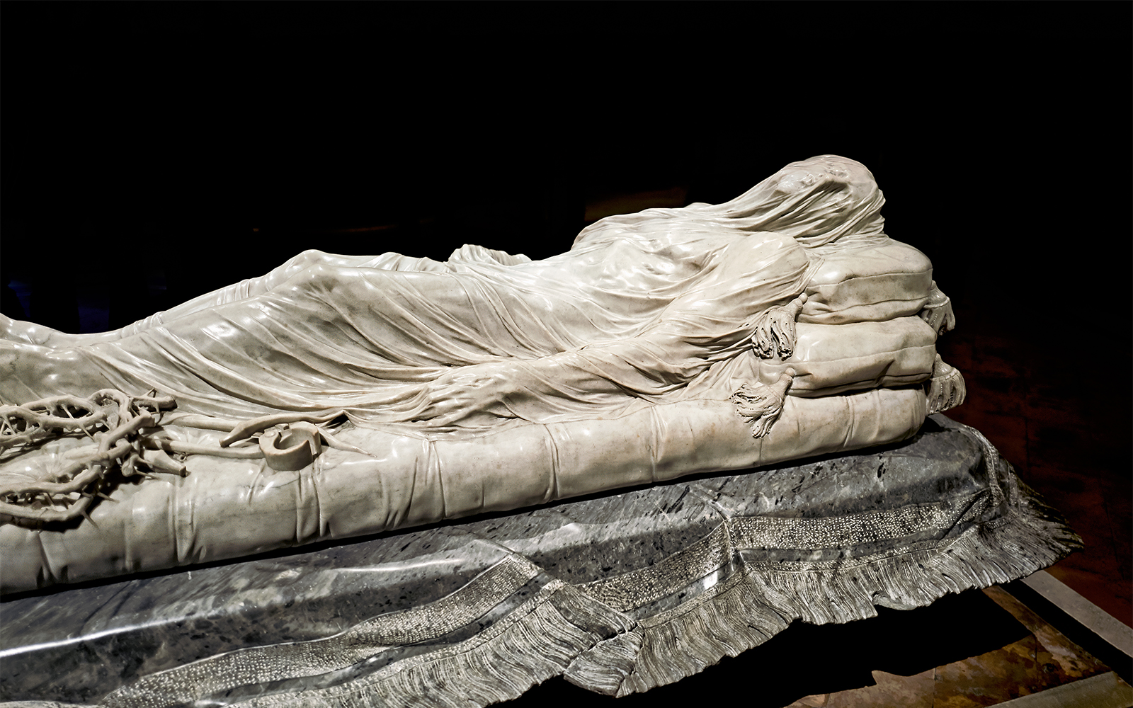 Veiled Christ sculpture in Sansevero Chapel