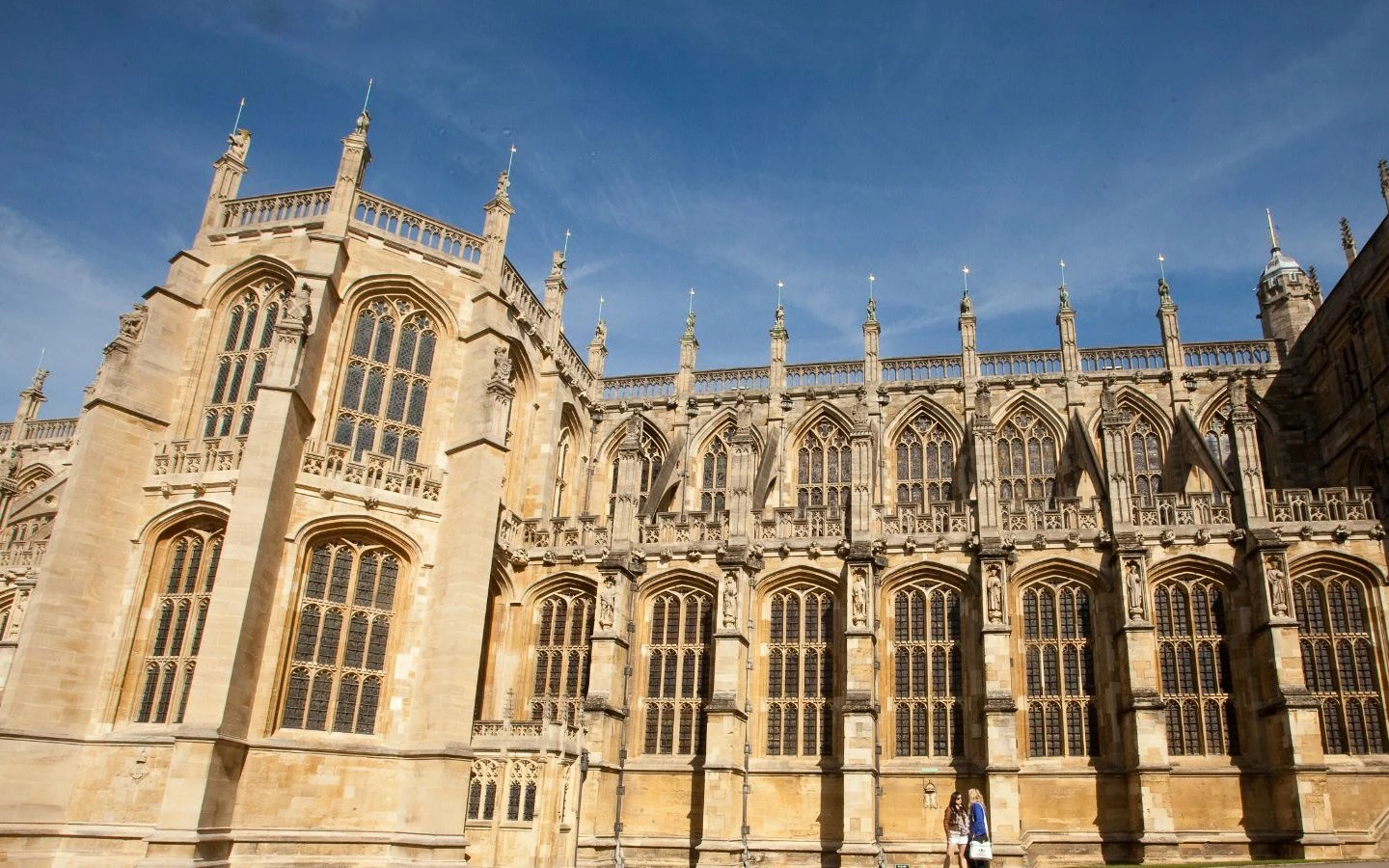 St George's Chapel at Windsor Castle, England, showcasing Gothic architecture.