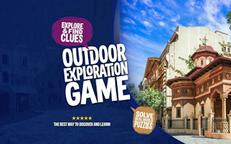 Outdoor exploration game in Bucharest's Armenian Quarter with historic architecture.