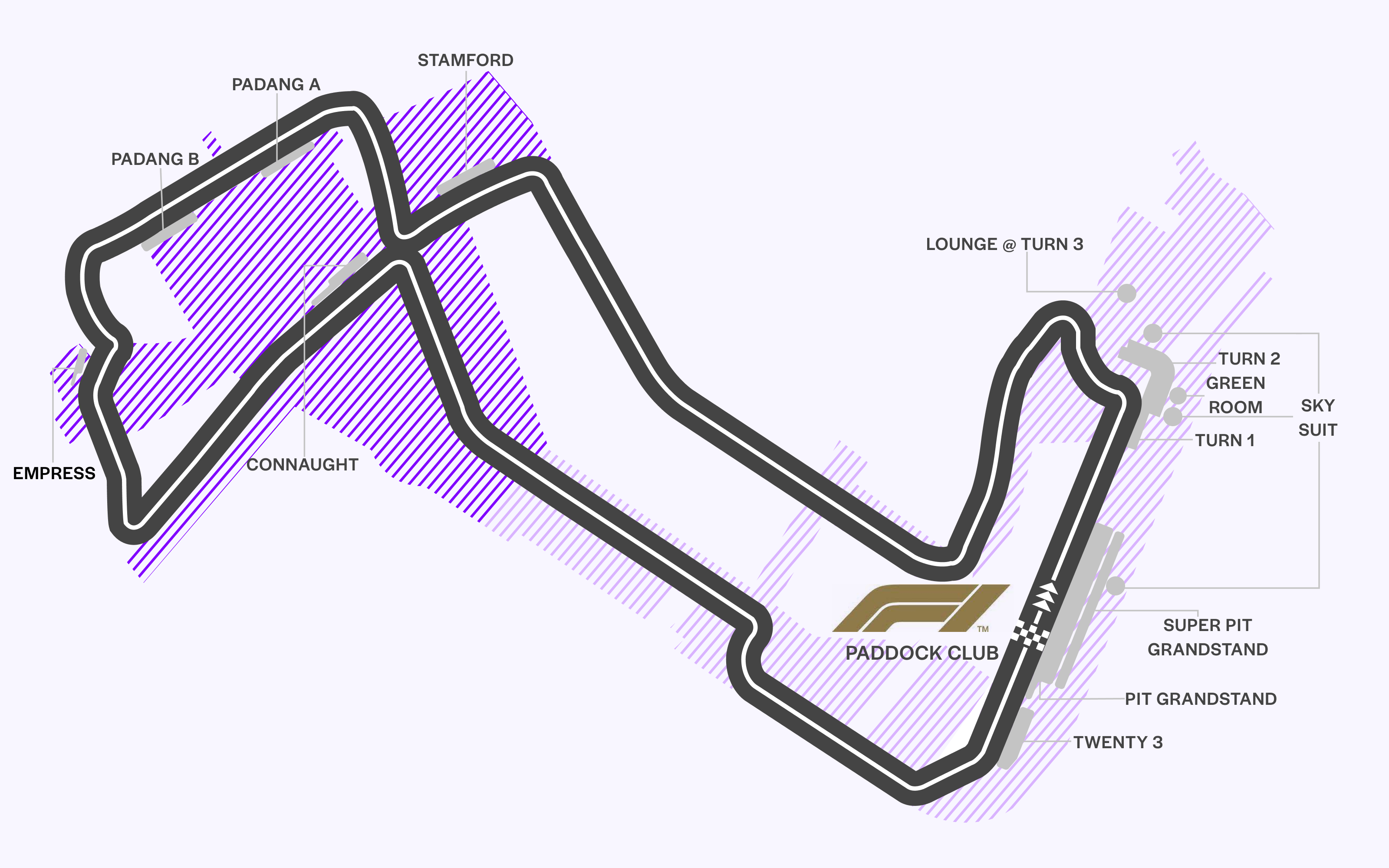 Formula 1 Singapore Grand Prix seating plan