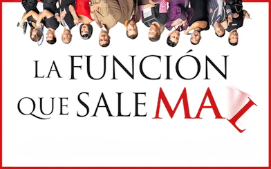 La función que sale mal" poster with cast members above the title.