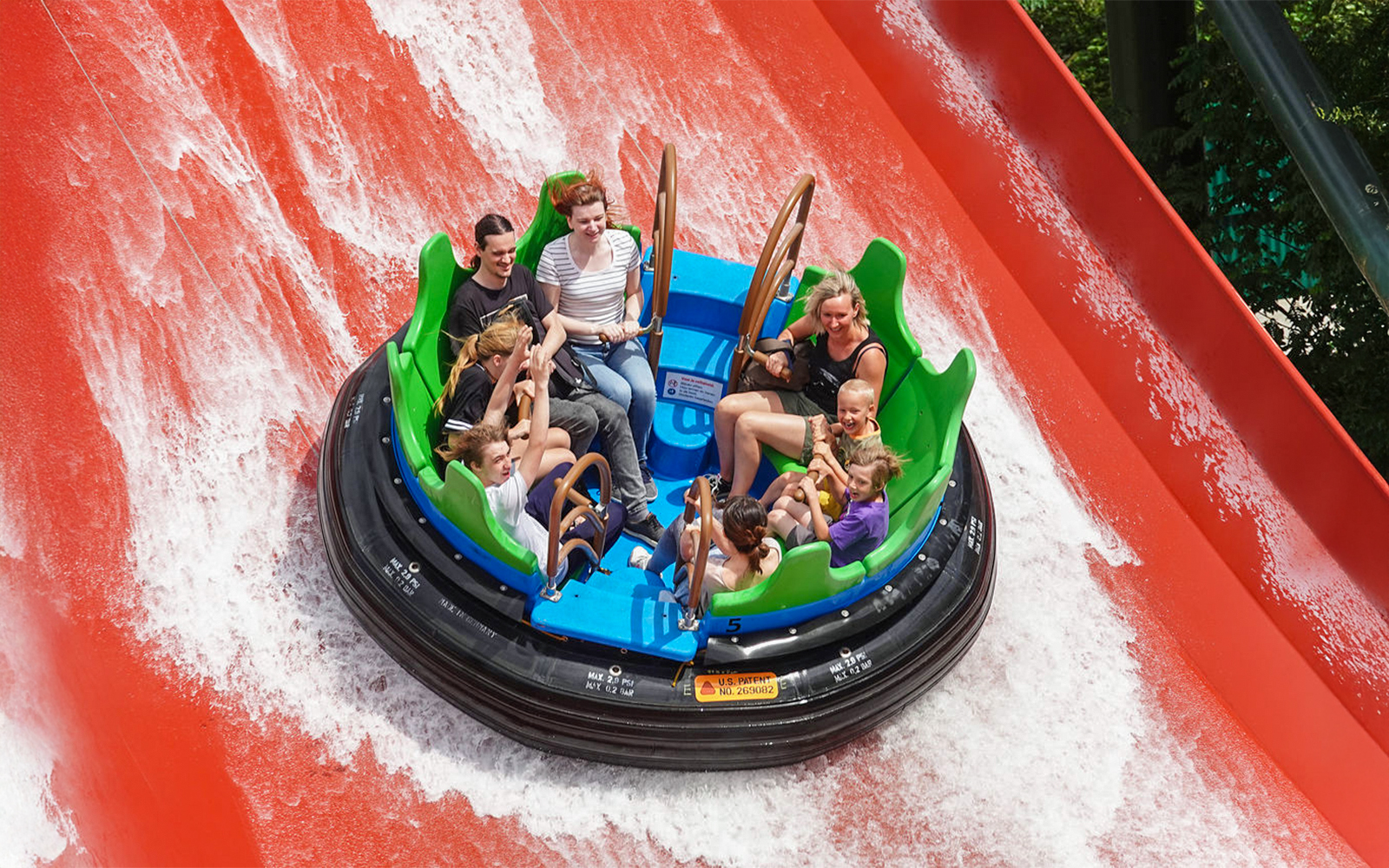 Children playing in the Junior Explorer area at Bellewaerde Aquapark, Belgium.