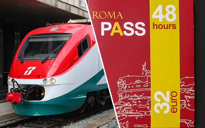 Leonardo Express train and 48-hour Rome Pass combo offer.