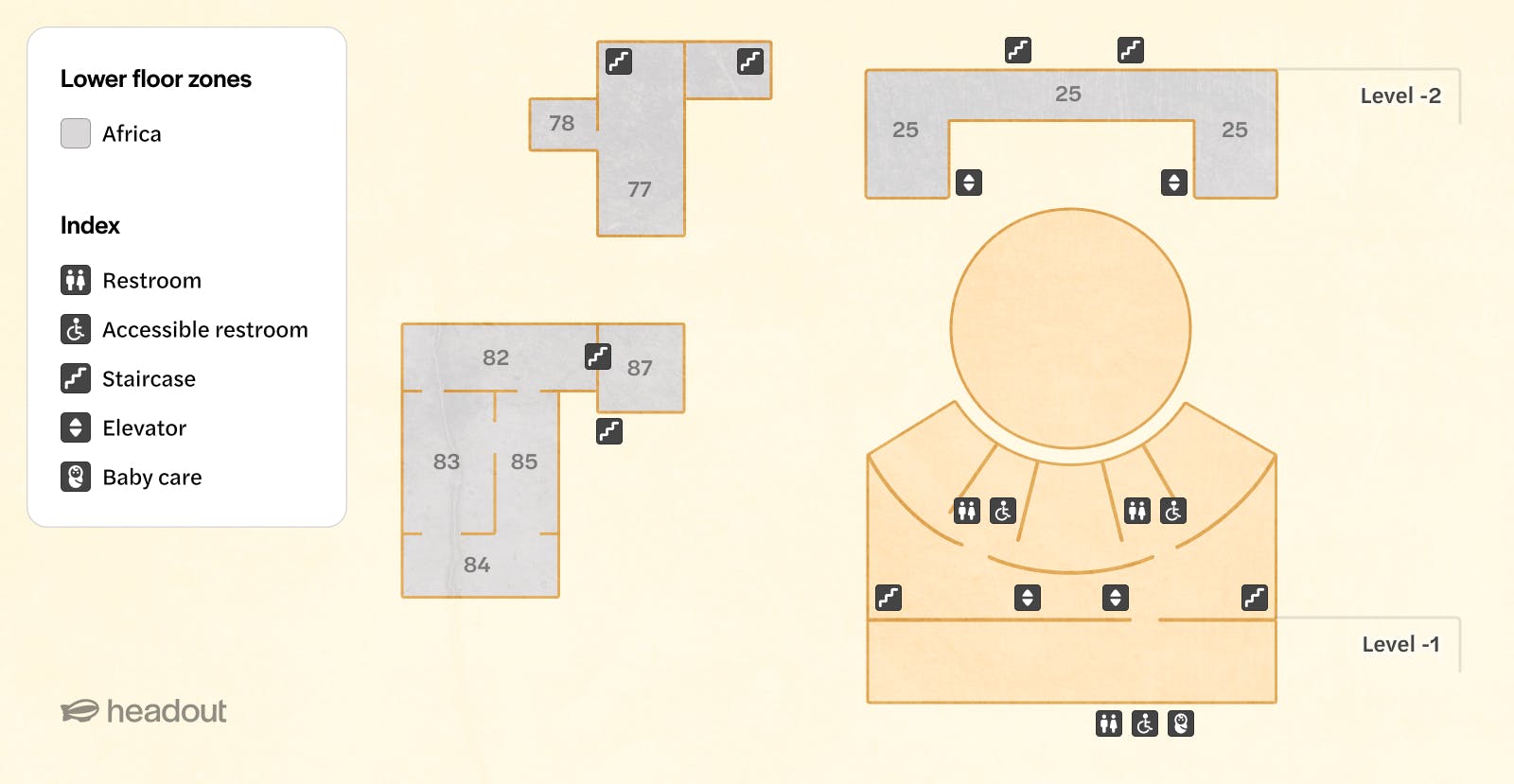 British Museum (map) - Lower floor