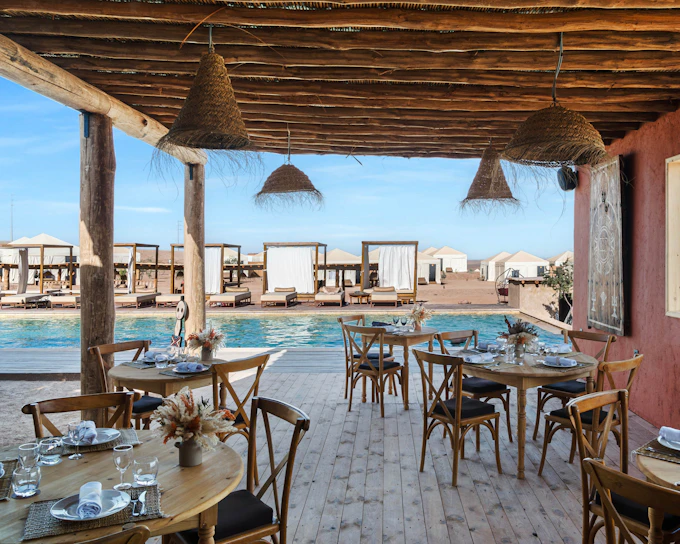 Day Pass at Les Terrasses d'Agafay with Pool Access & Lunch