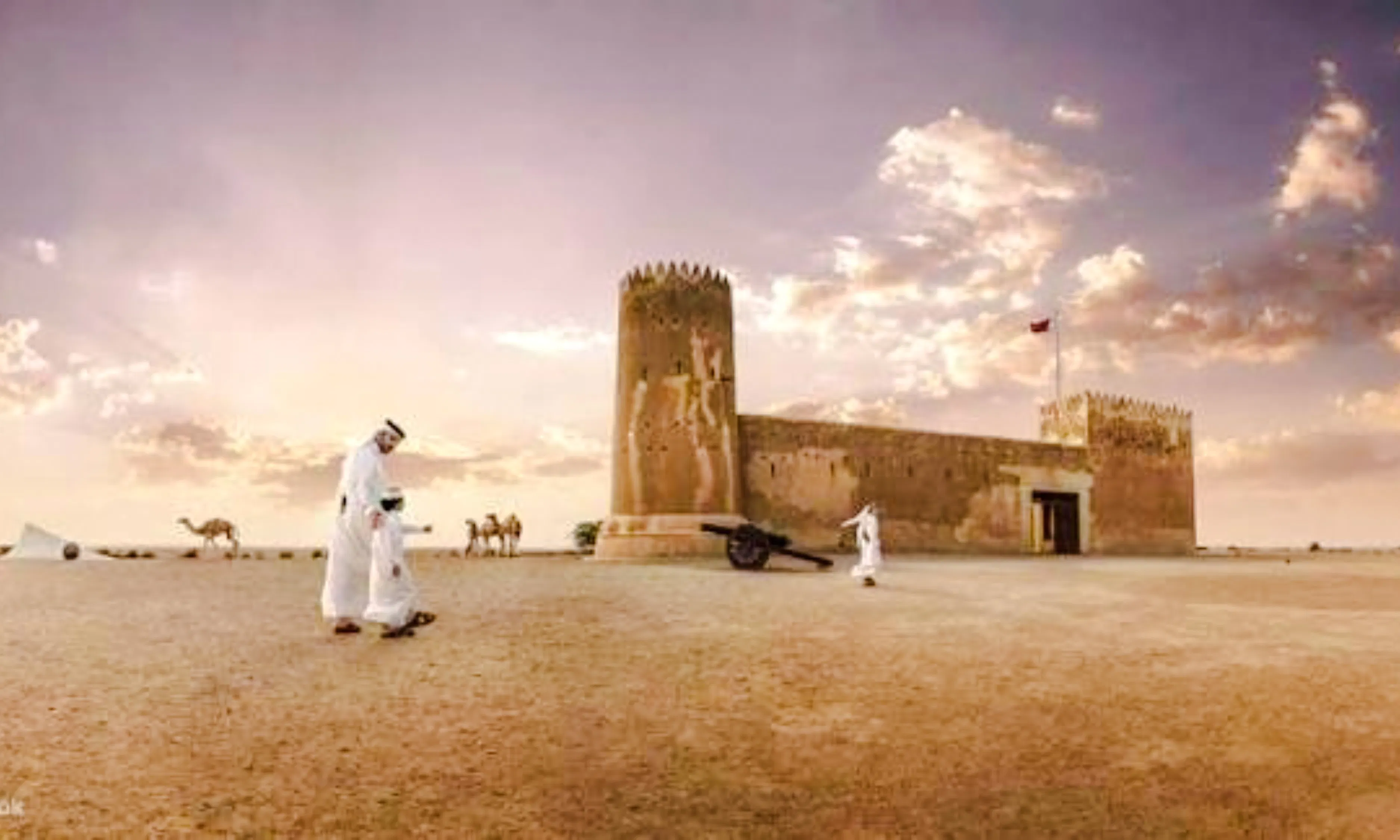from doha: private al zubarah fort, purple island and al thakhira mangroves tour-1