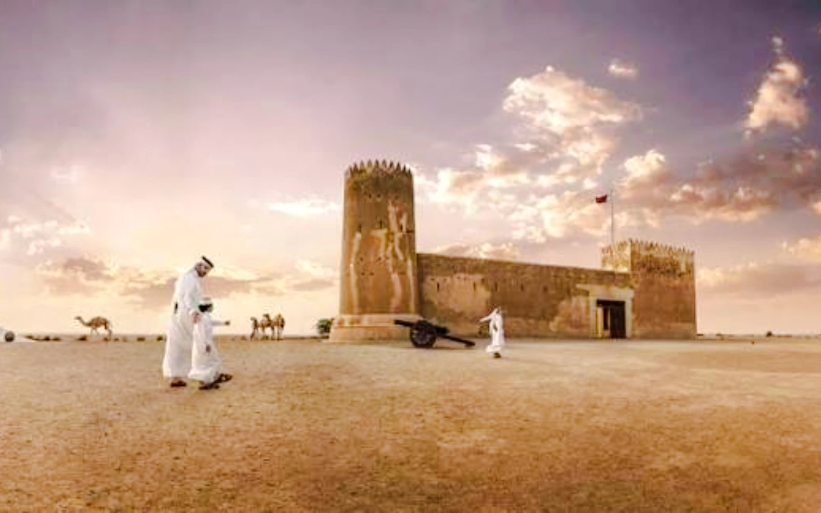 From Doha: Private Al Zubarah Fort, Purple Island and Al Thakhira Mangroves Tour (Product 53769)