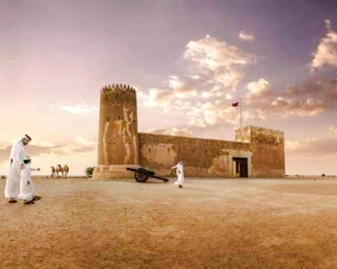 From Doha: Private Al Zubarah Fort, Purple Island and Al Thakhira Mangroves Tour