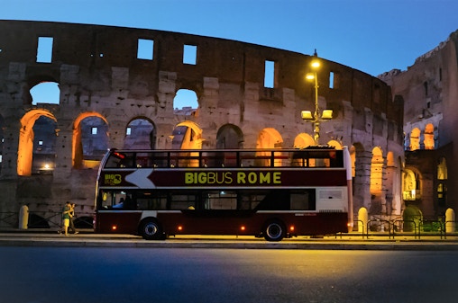 Big Bus Nattomvisning med panoramabuss i Roma