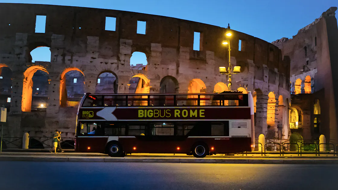 Rome Night Bus Tour | Colosseum & Trevi Fountain Views