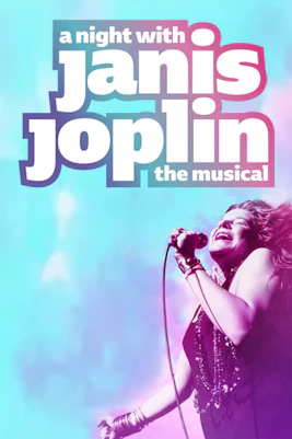 Janis Joplin tribute concert stage with vibrant lighting in New York City.