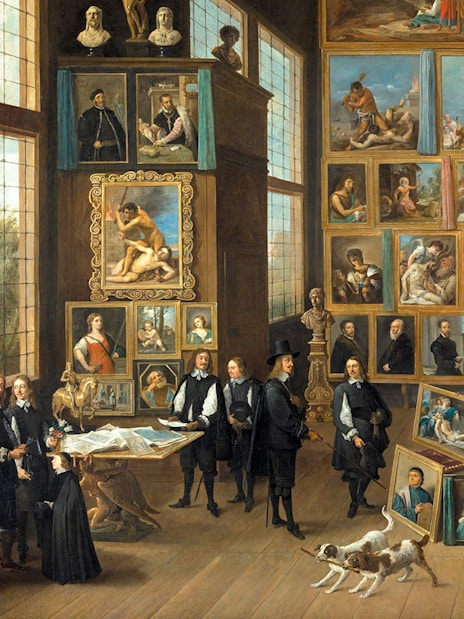 Archduke Leopold Wilhelm viewing paintings in his gallery, Kunsthistorisches Museum Vienna.