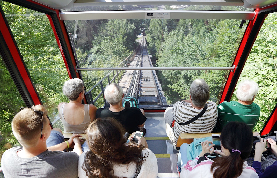 Funicular Railway from Harder Kulm to Interlaken