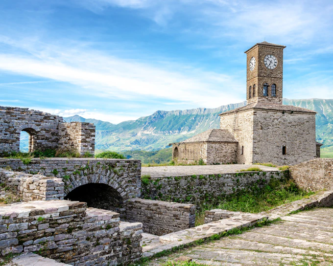 From Tirana/Durres/Golem: Gjirokastra UNESCO, Saranda & Ksamil Beach Day Trip