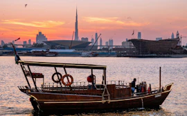 Privat abra-kryssning på Dubai Creek