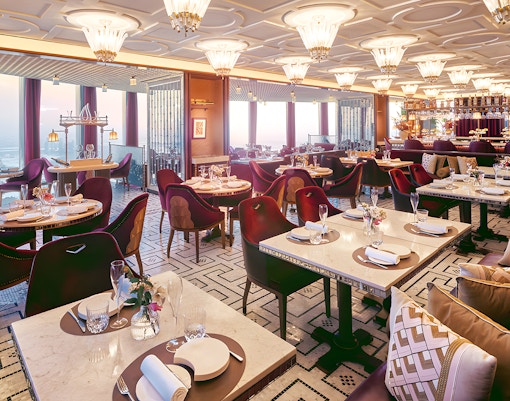 Interior of At.Mosphere restaurant, Burj Khalifa