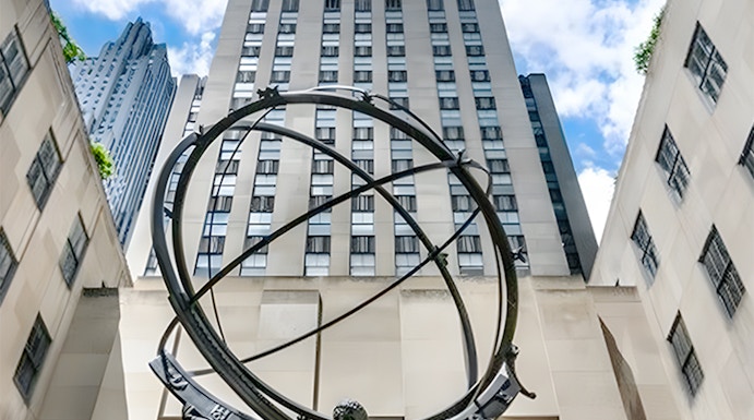 Statue of Atlas in front of Rockefeller Center, New York City.