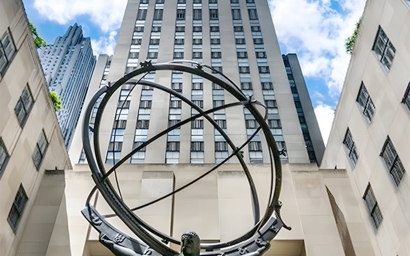 Statue of Atlas in front of Rockefeller Center, New York City.